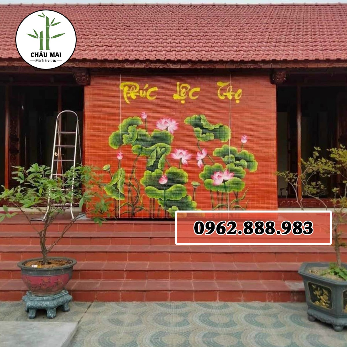 Bộ Mành Phúc- Lộc - Thọ đầy độc đáo.